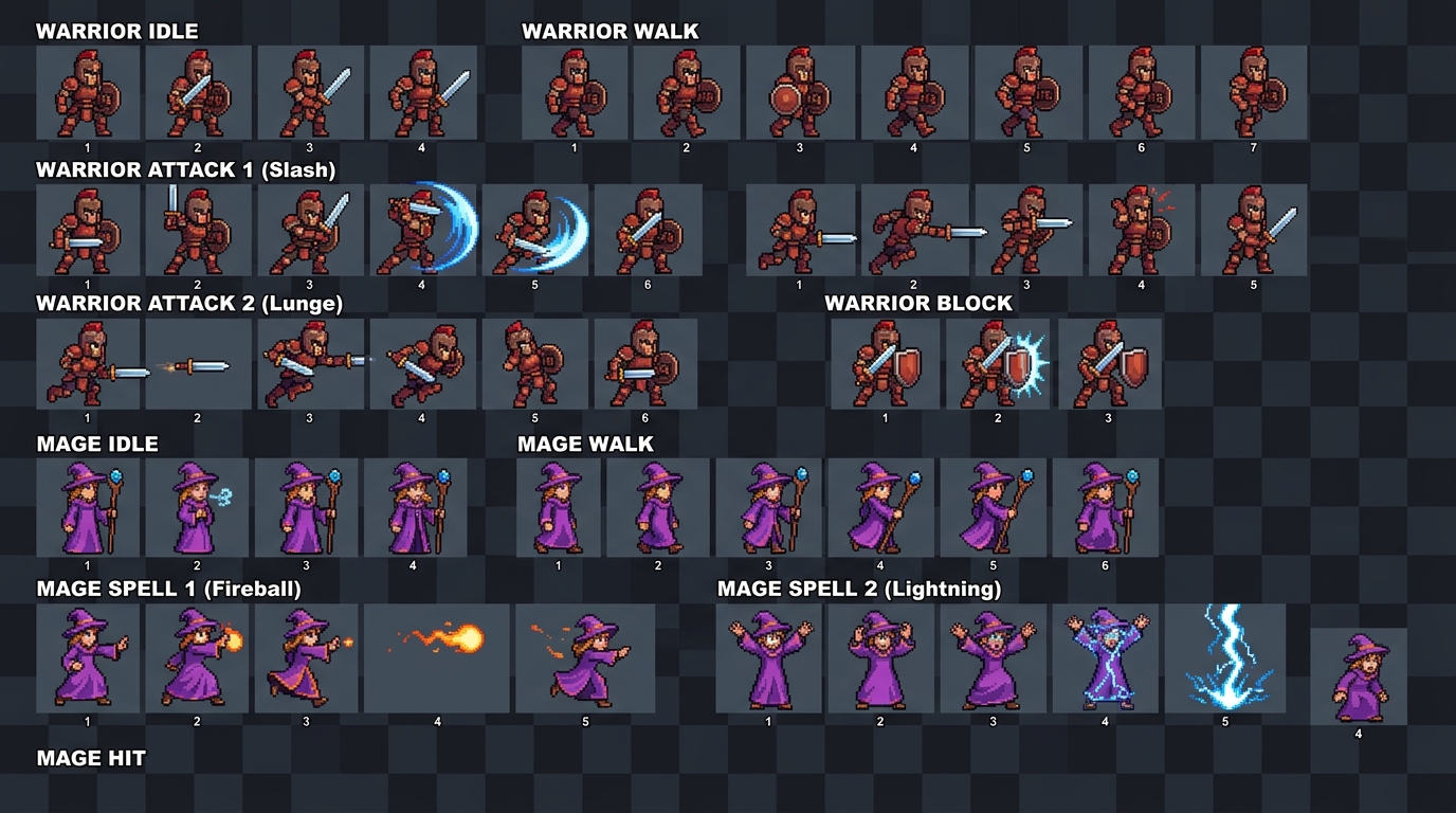Bixel Studio Spritesheet Animation